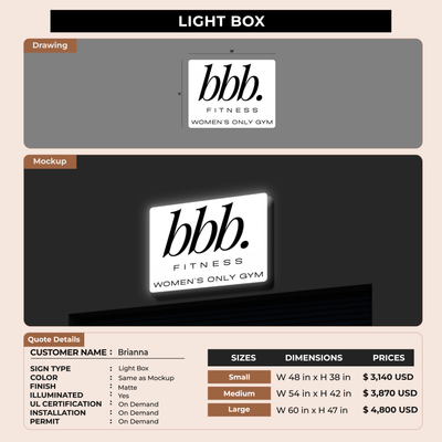 Business Signage for Brianna