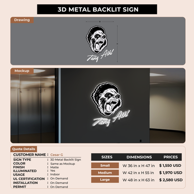 Custom Signs for Cesar G