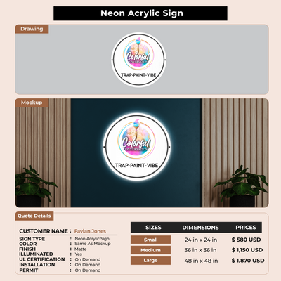 Business Signage for Favian Jones