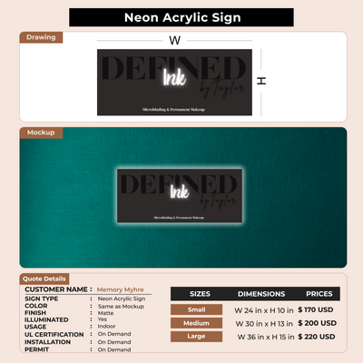 Custom Signs for Memory Myhre