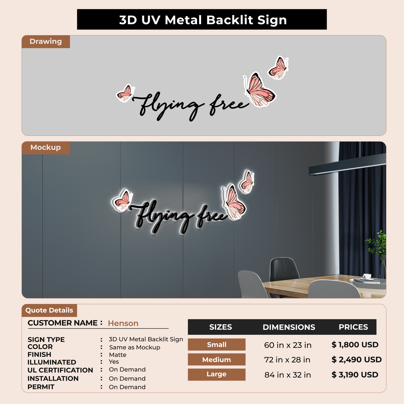 Custom Signs for Henson
