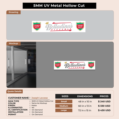 Custom Signs Joseph Leccese