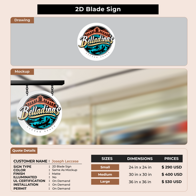 Custom Signs Joseph Leccese