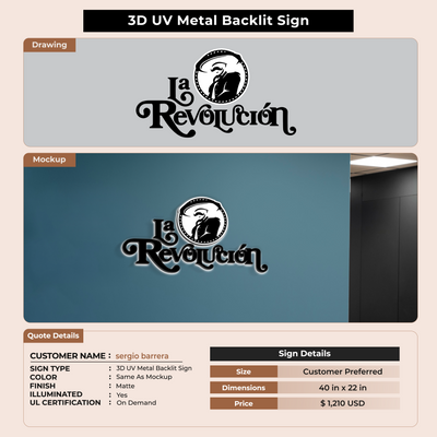 Custom Signs For sergio barrera