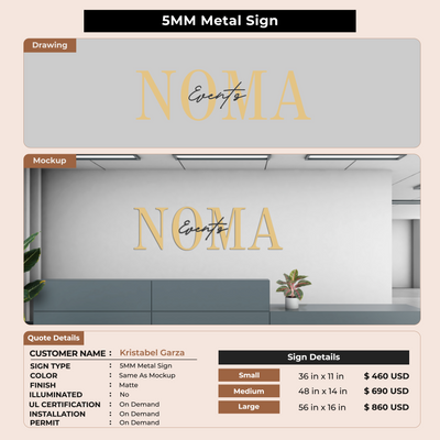 Custom Signs for Kristabel Garza