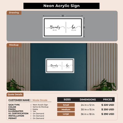 Custom Signs For Nicole Oncale