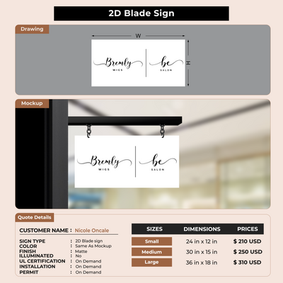Custom Signs For Nicole Oncale
