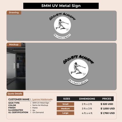 Custom Signs for Lyanne Maldonado