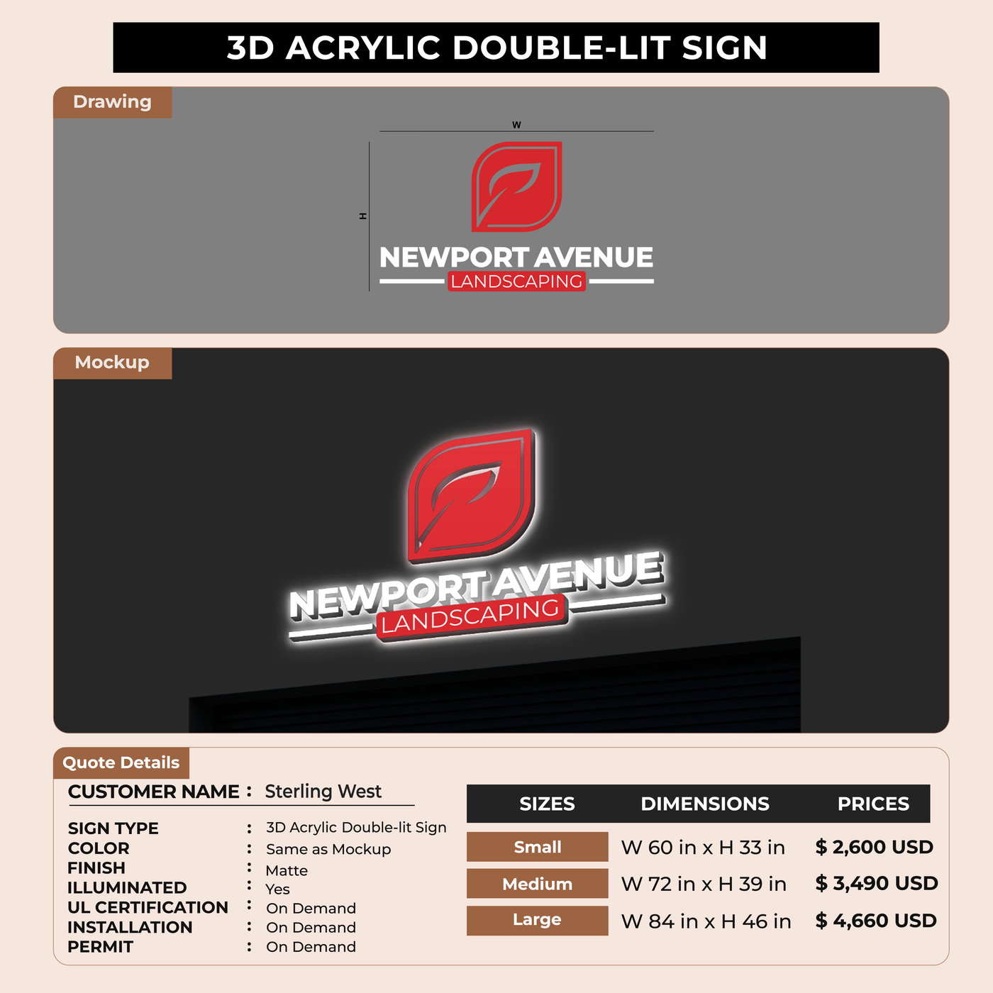 Business Signage for Sterling West