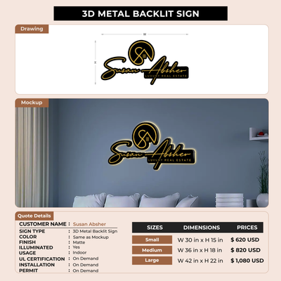 Custom Signs for Susan Absher