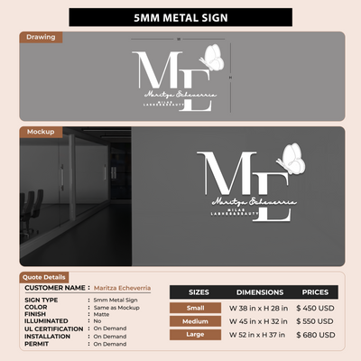 custom signs for Maritza Echeverria