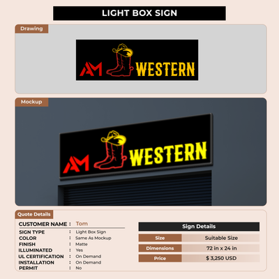 Custom Signs for Tom