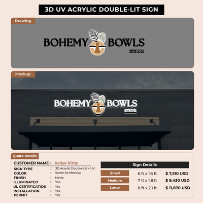 Business signage for Kellye Kirby