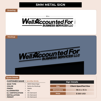 Custom Signs For Jennifee Simily