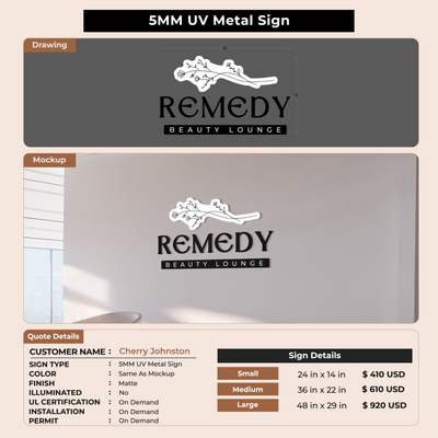 Custom Signs for Cherry Johnston
