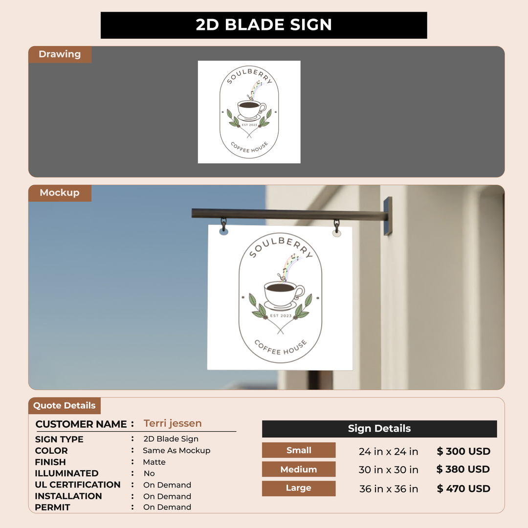 2d blade sign for Terri jessen