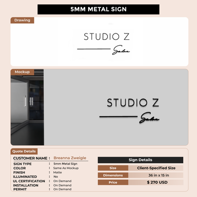 Custom Signs for Breanna Zweigle