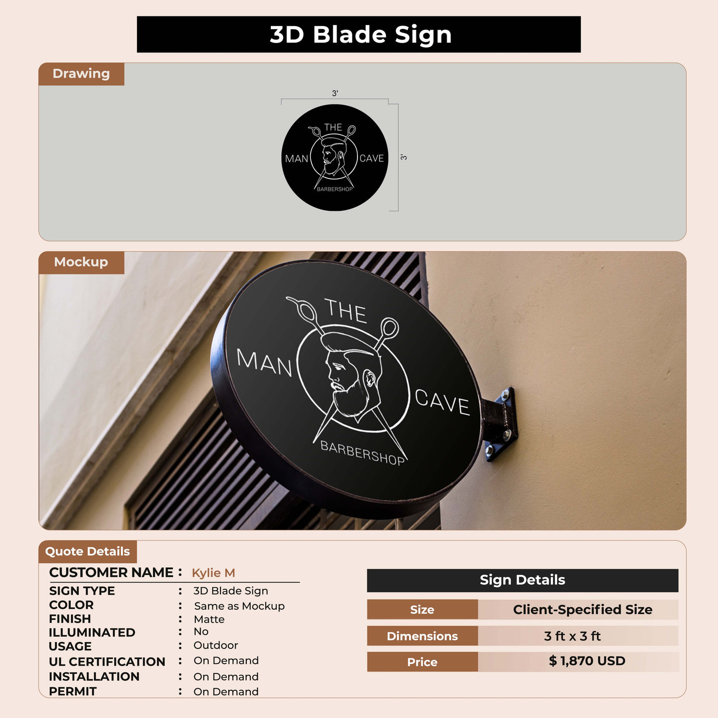 Custom Signs for Kylie M