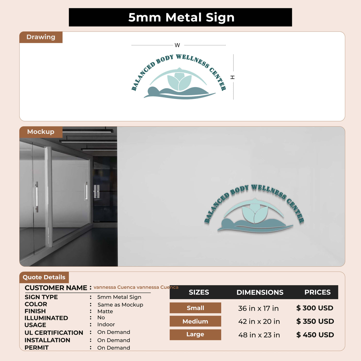 Custom Signs for vannessa Cuenca vannessa Cuenca
