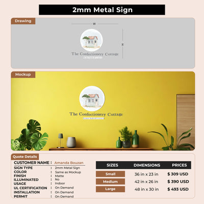 custom signs for Amanda Bouzan