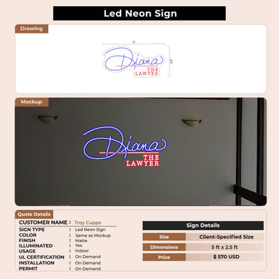 Custom Signs for Troy Cupps