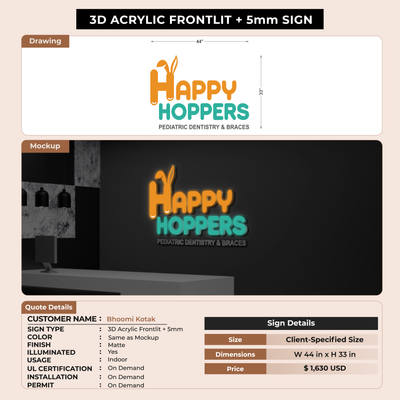 Custom Signs for Bhoomi Kotak