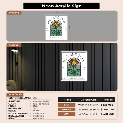 Custom Signs for Alex