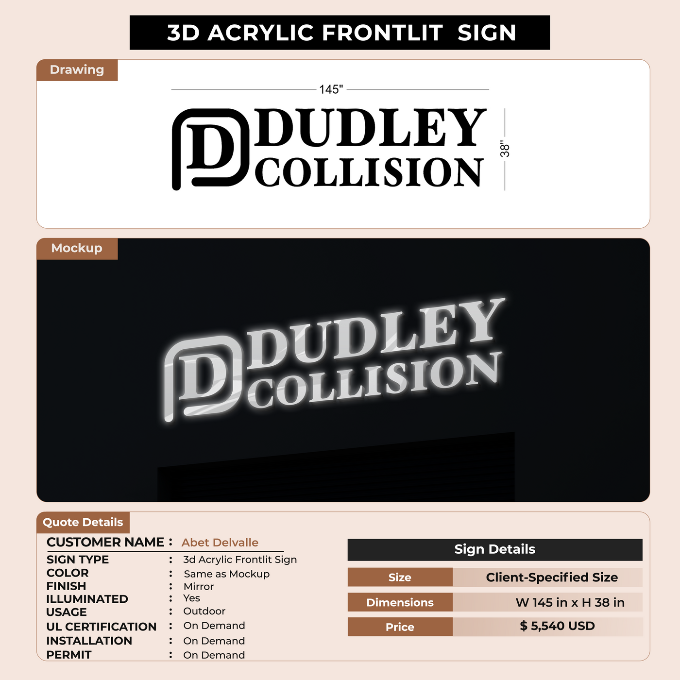 Customer Sign For Abet Delvalle