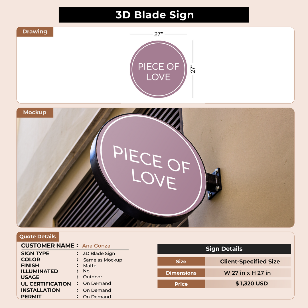 Business Signs for Ana Gonza