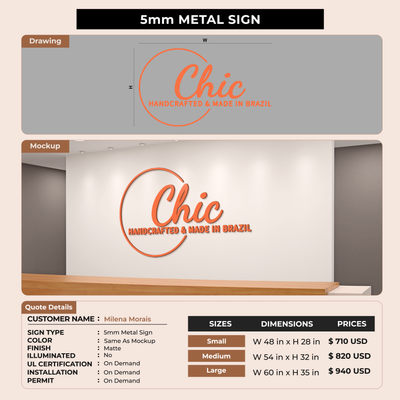 Custom Signs for Milena Morais