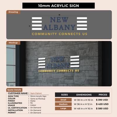 Business Signage for Sam Fahmi