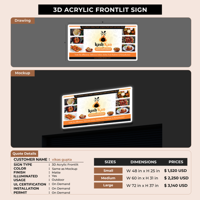 Business Signage for vikas gupta