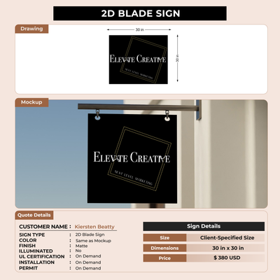 Custom Signs For Kiersten Beatty