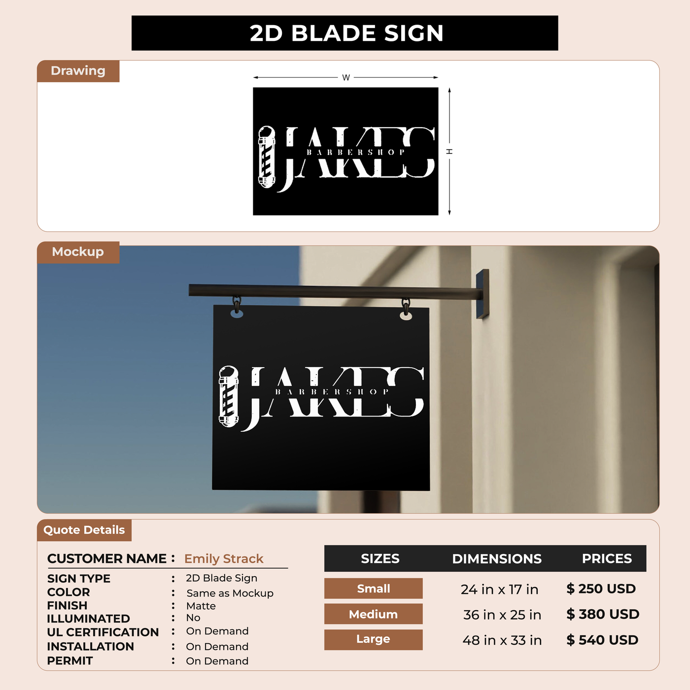 Custom Signs For Emily Strack