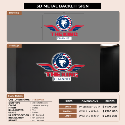 Business Signage for Mina Phan