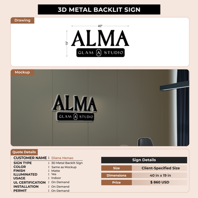 Custom Signs For Diana Henao
