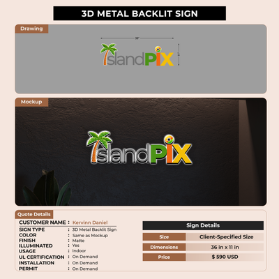 Custom Signs for Kervinn Daniel