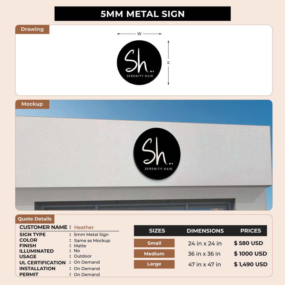 Custom Signs For Heather