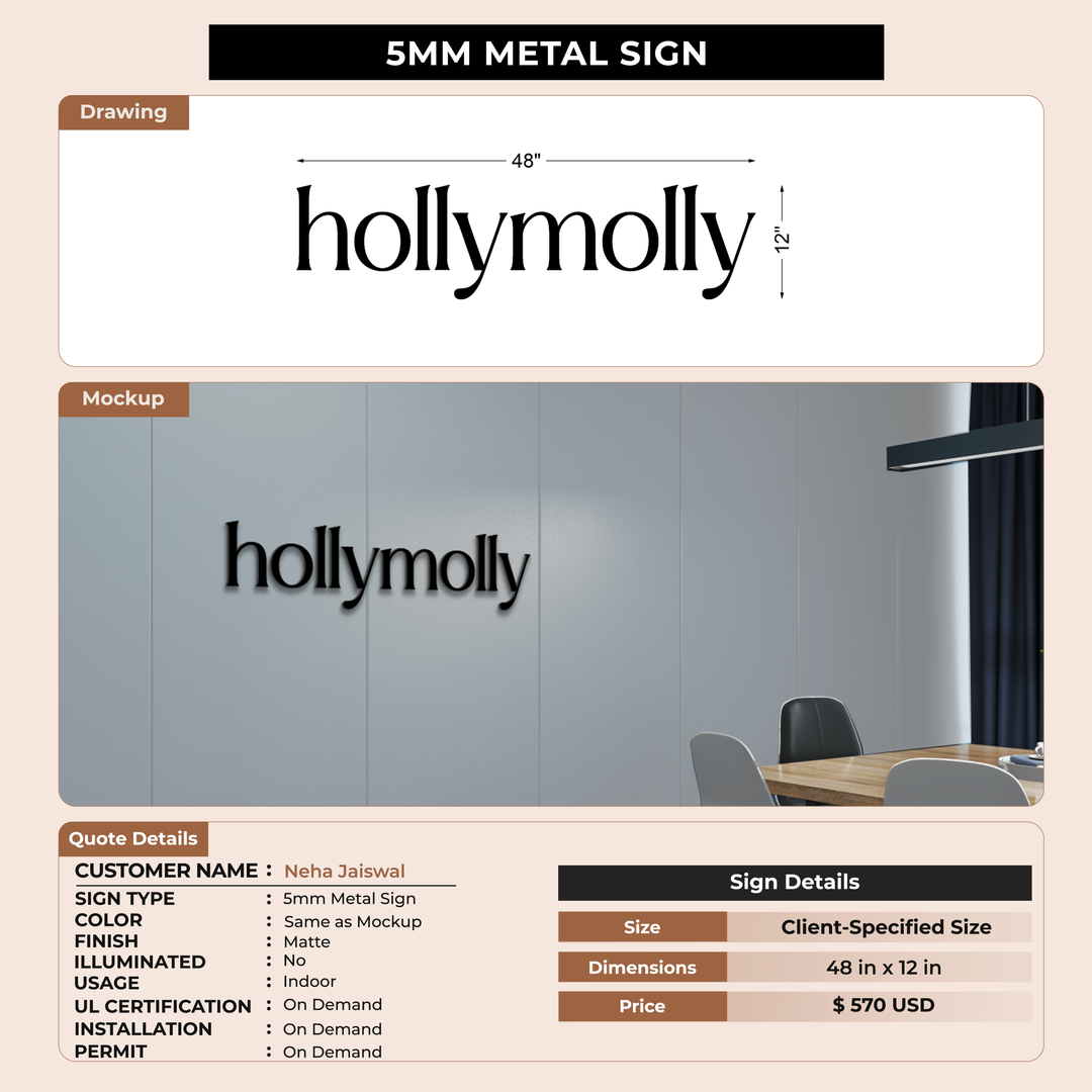 custom sign for Neha Jaiswal