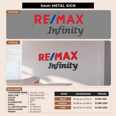 Business Signage for Jennifer Dolby