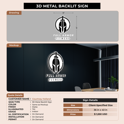 Custom Signs For Courtney Holland