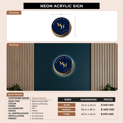 Custom Signs For Susan Macias