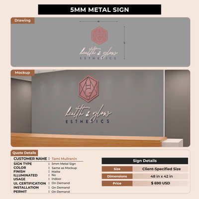 Custom Signs For Tami Mullranin
