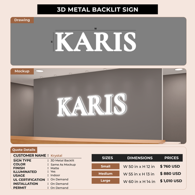 Business Signage for Krystal