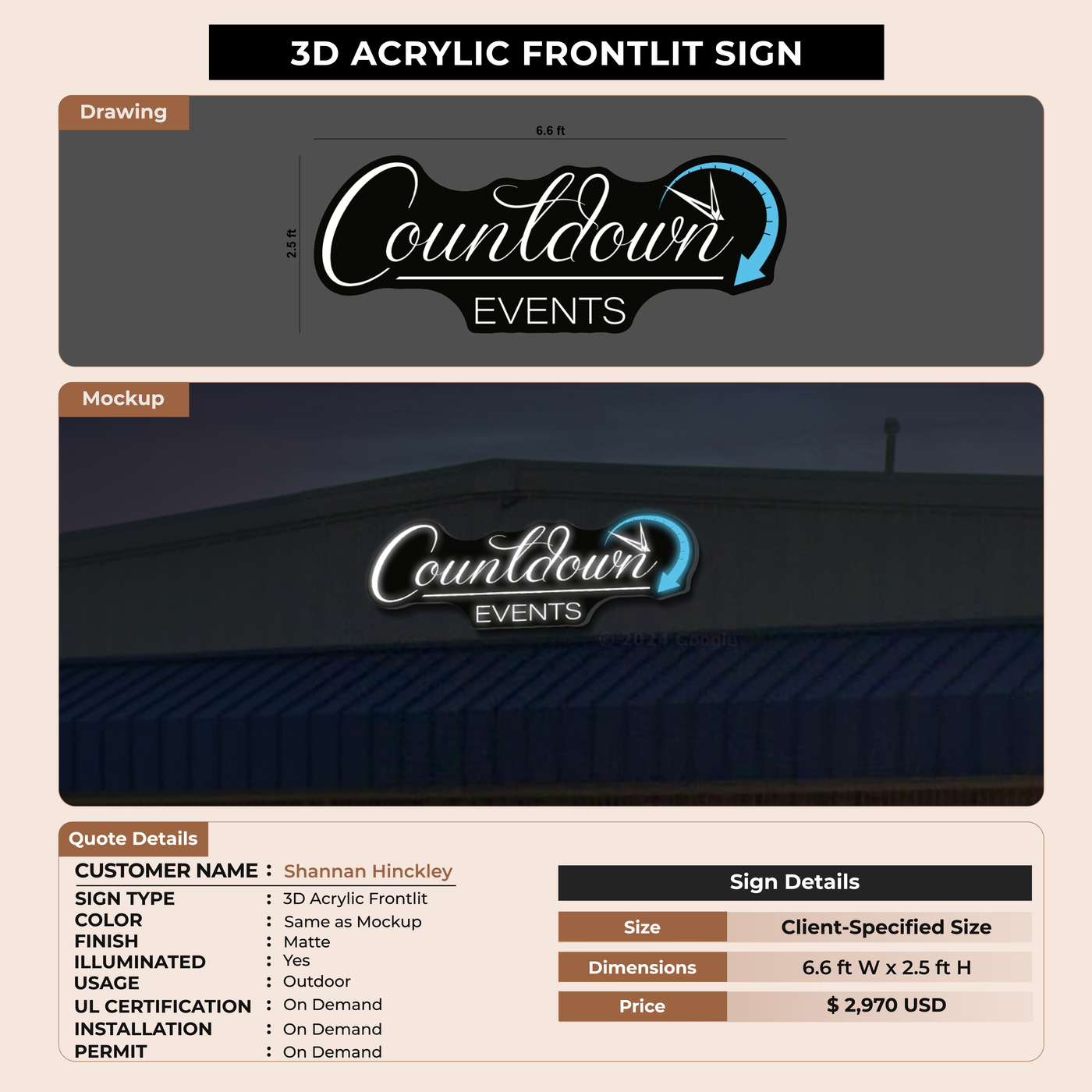 Business Signage for Shannan Hinckley