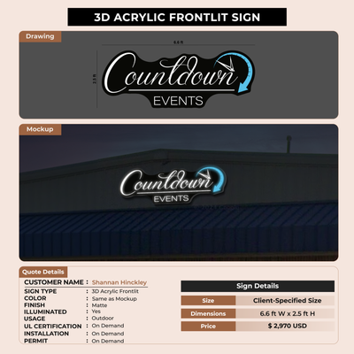 Business Signage for Shannan Hinckley