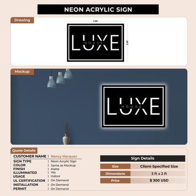 Business signage for Nancy Marquez