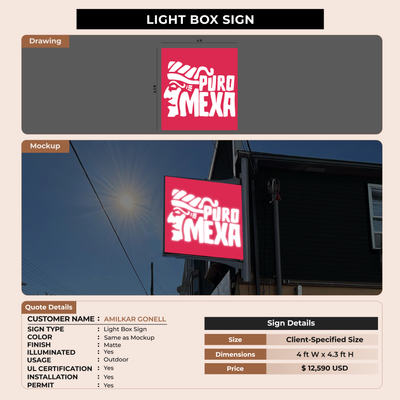 Custom Signs For AMILKAR GONELL
