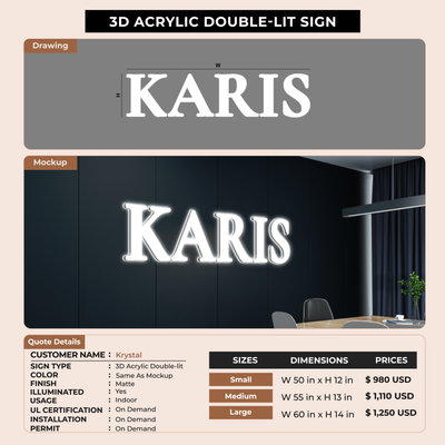 Business Signage for Krystal