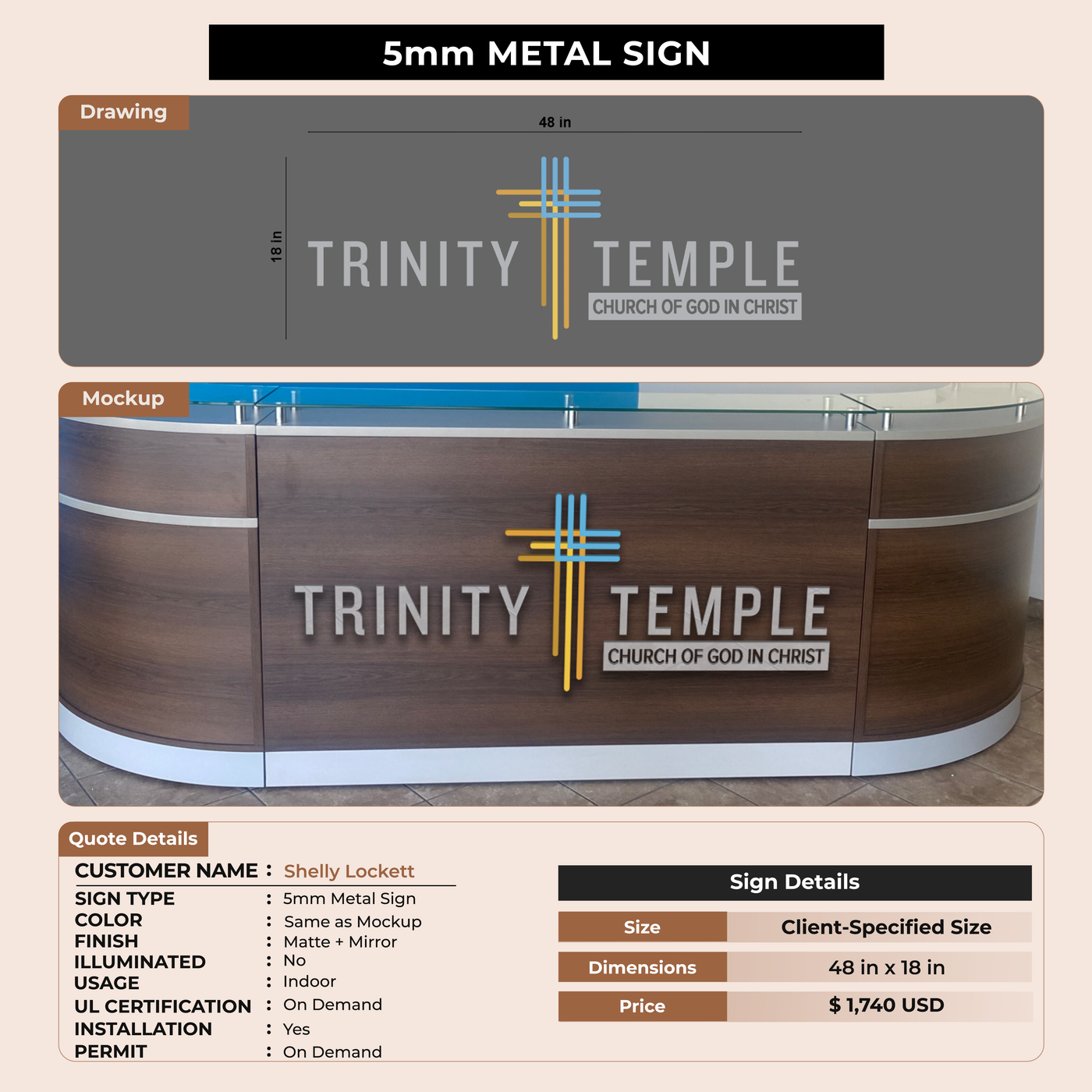 Custom Signs for Shelly Lockett